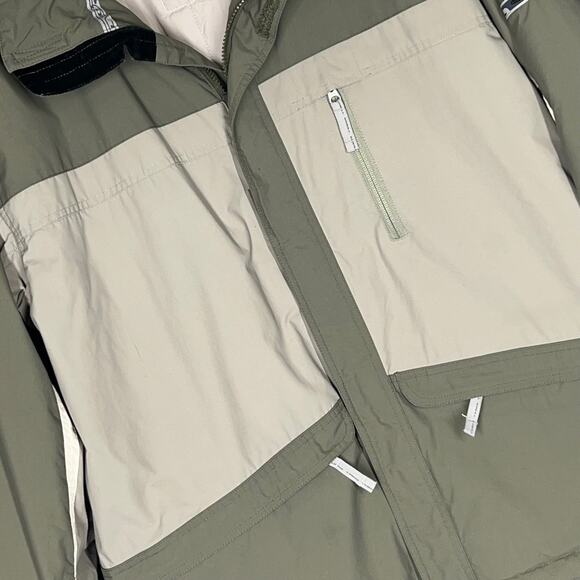 O'Neill Snowboard Jacket Mens Large Green Cream Performance Sporty Ski Athletic - Picture 2 of 11